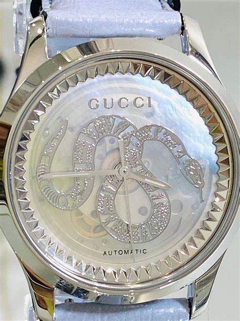 gucci automatic watch ladies|Gucci chronograph automatic open.